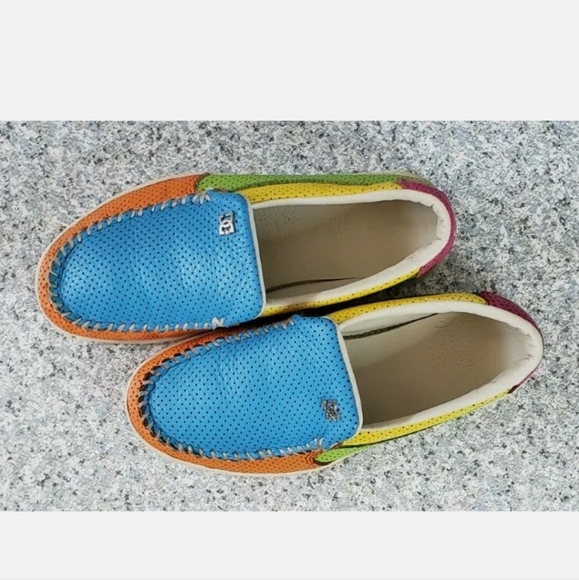 DC Shoes Villian XLE 302857 Mens US Sz 6/ Womens US Sz 7 Colorblock Loafer - Picture 3 of 9